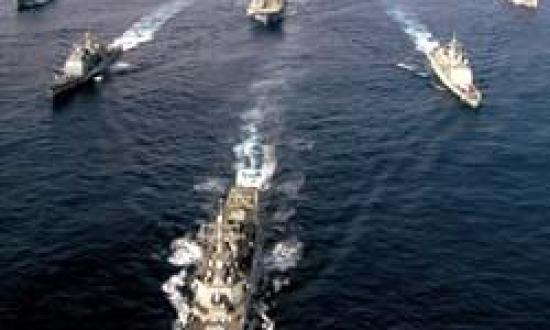 ESG-2:WASP (LHD-1); YORKTOWN (CG-48); LEYTE GULF (CG-55); WHIDBEY ISLAND (LSD-41); SHREVEPORT (LPD-12); MCFAUL (DDG-74); CONNECTICUT (SSN-22) (NOT SHOWN); 22ND MEU (SOC) (EMBARKED). U.S. NAVY (DAVID