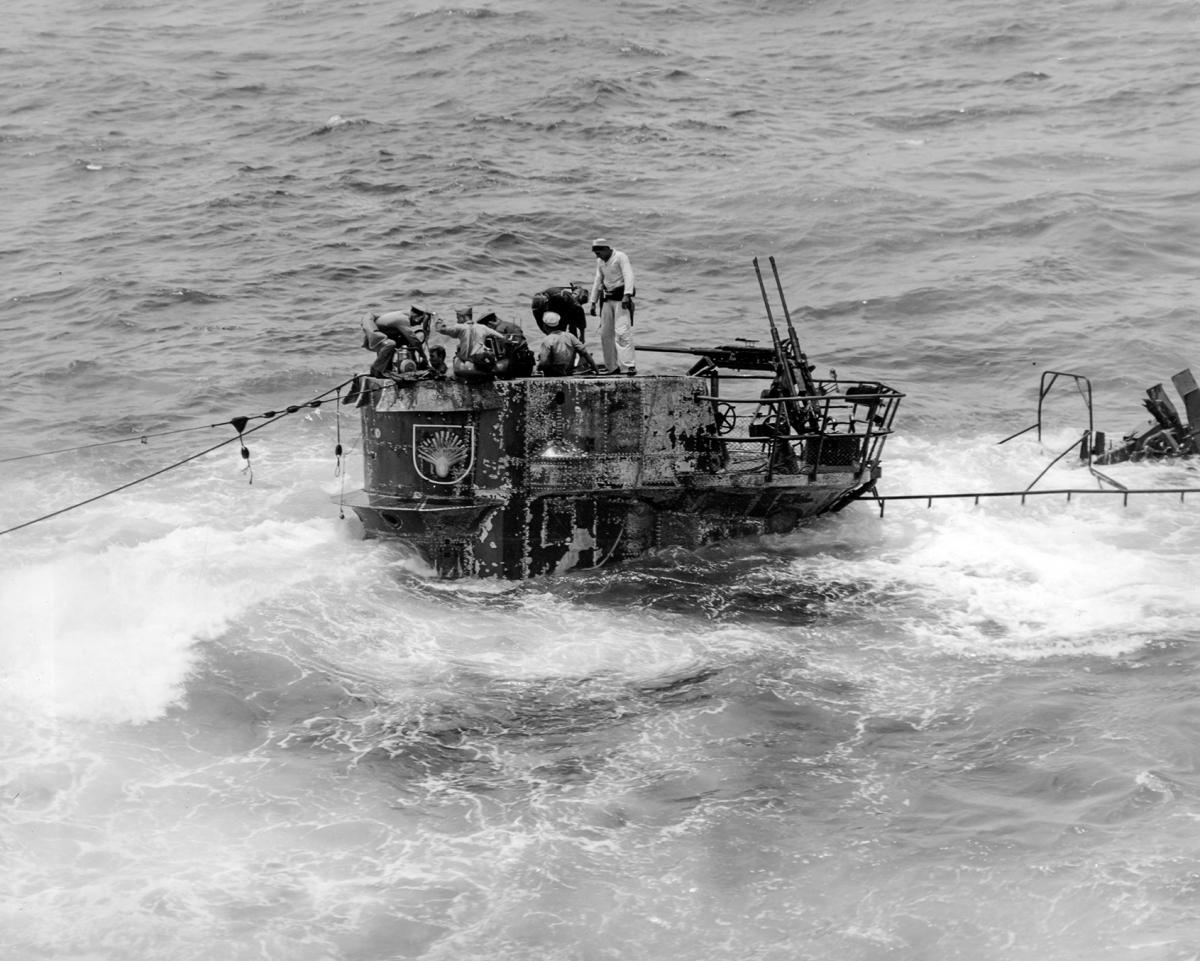 U-505 (pictured) was the first man-of-war captured by the US Navy at sea since the War of 1812